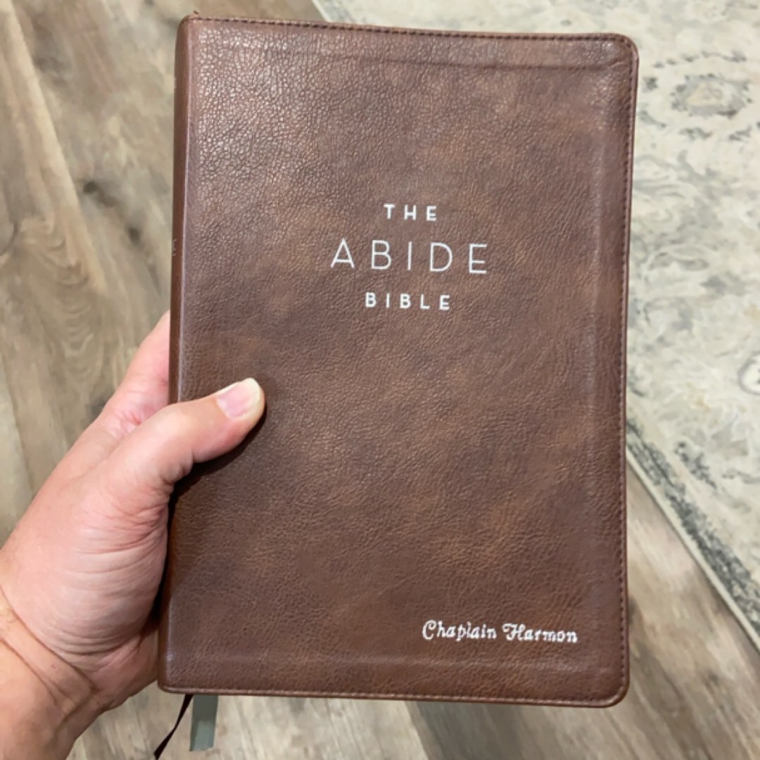 The Abide Bible [Brown Leather]