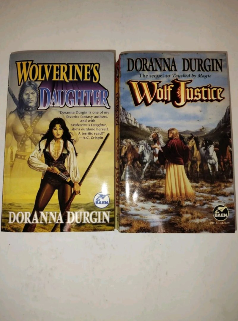 Wolverine’s Daughter + Wolf Justice by Doranna Durgin Signed Set with Signed Pro