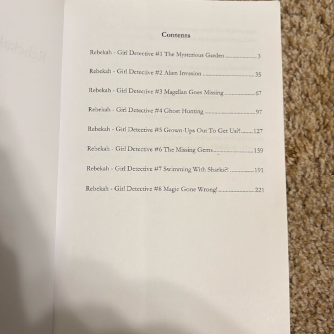 Rebekah - Girl Detective Books 1-8