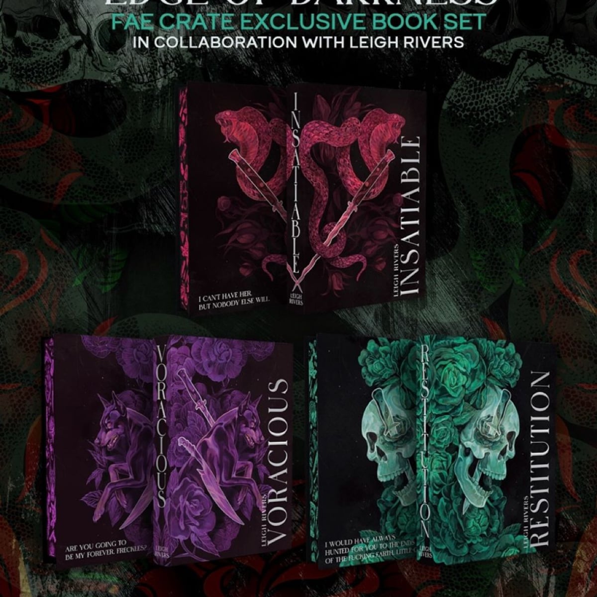 SIGNED FAECRATE Edge of Darkness Trilogy by | PangoBooks
