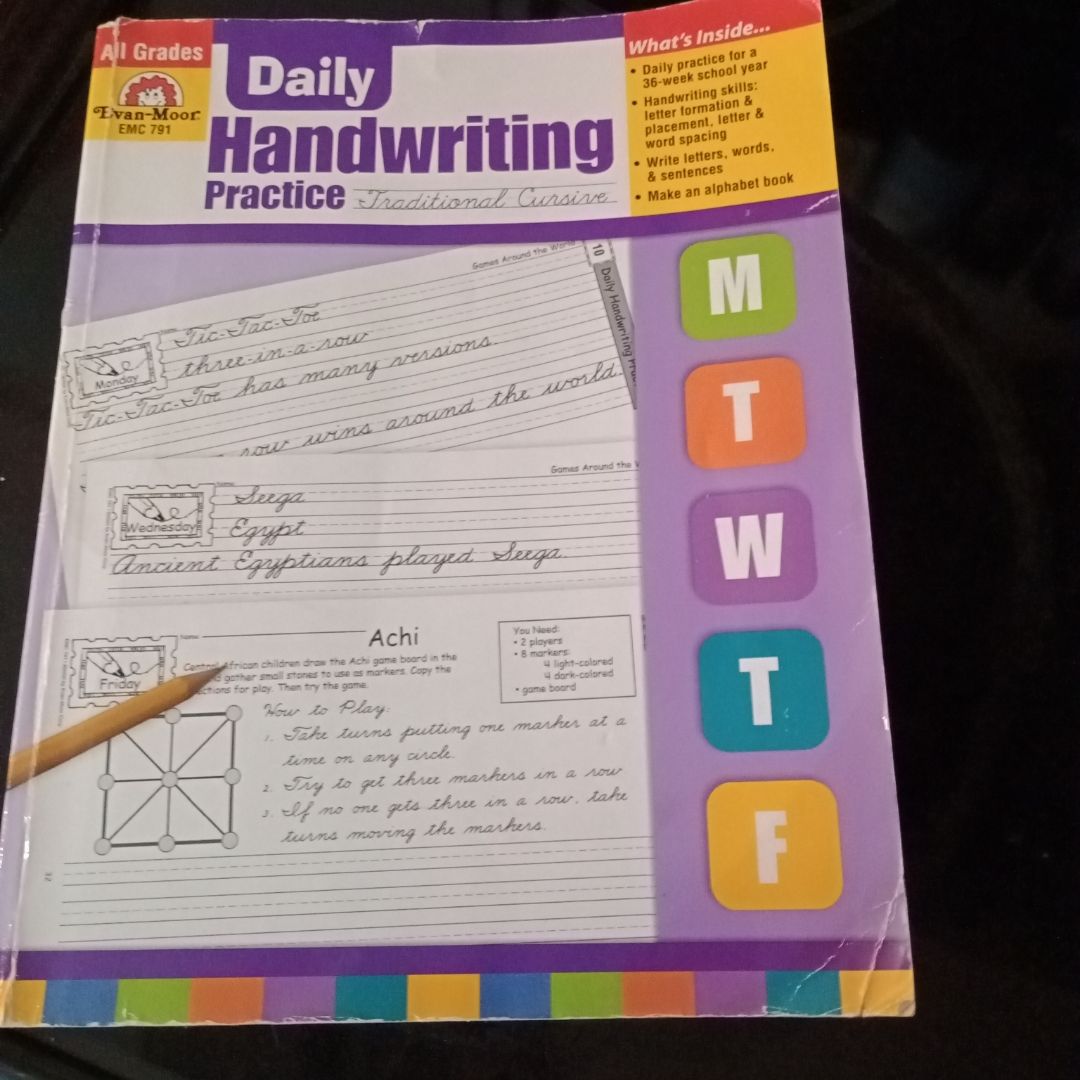 Daily Handwriting Traditional Cursive
