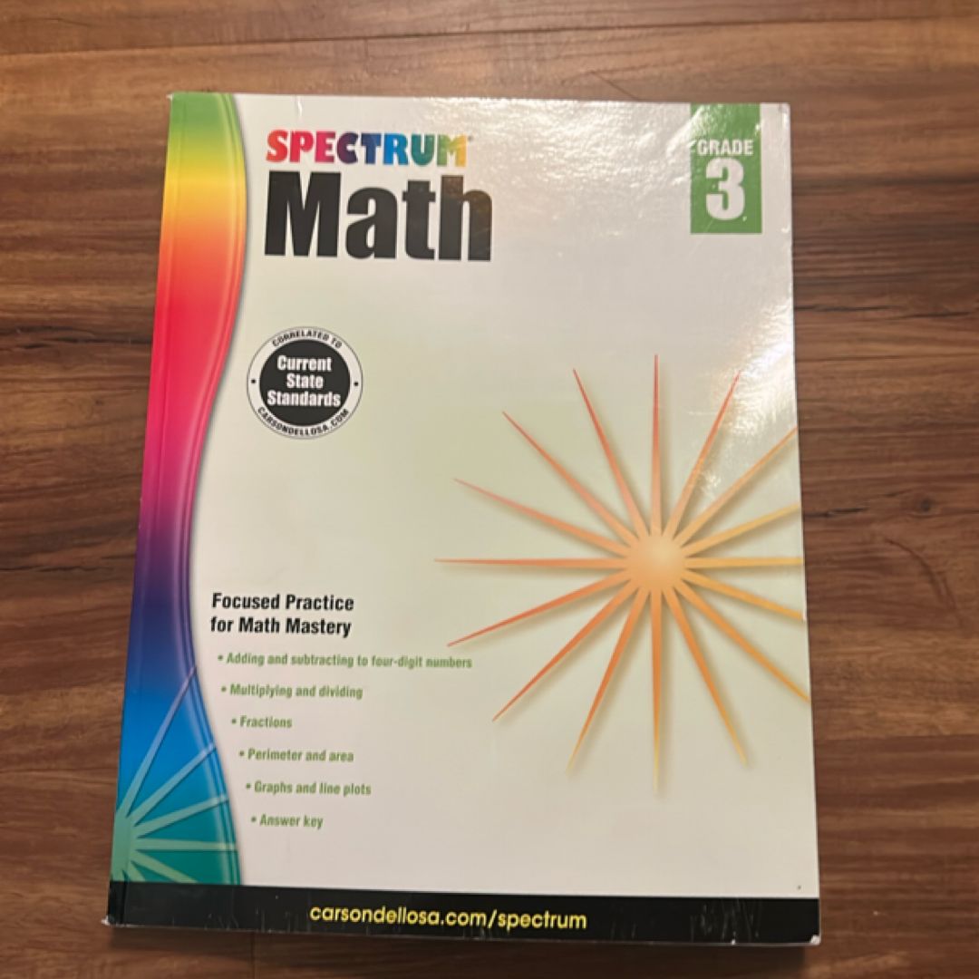Spectrum Math, Grade 3