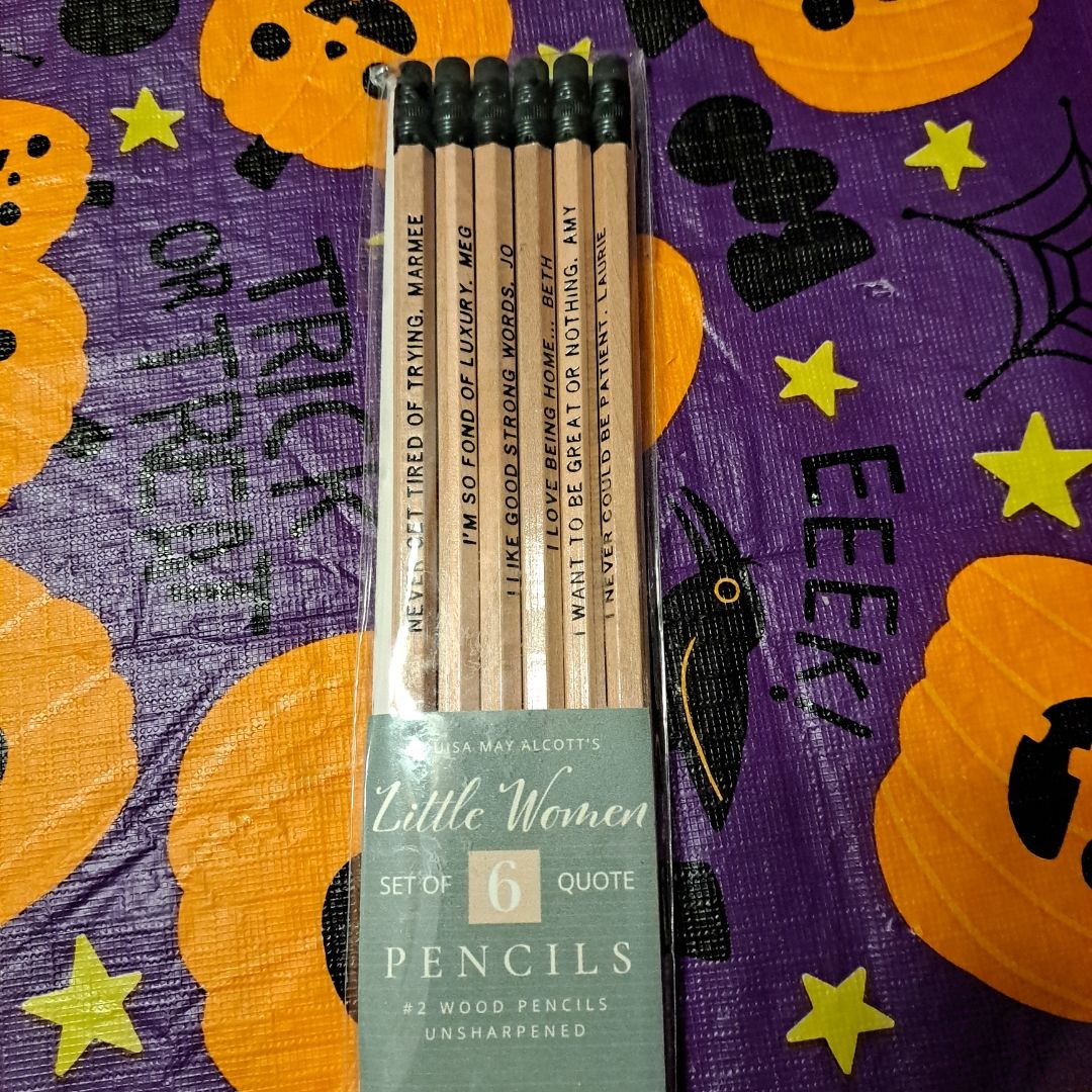 Little Women Quote Pencils