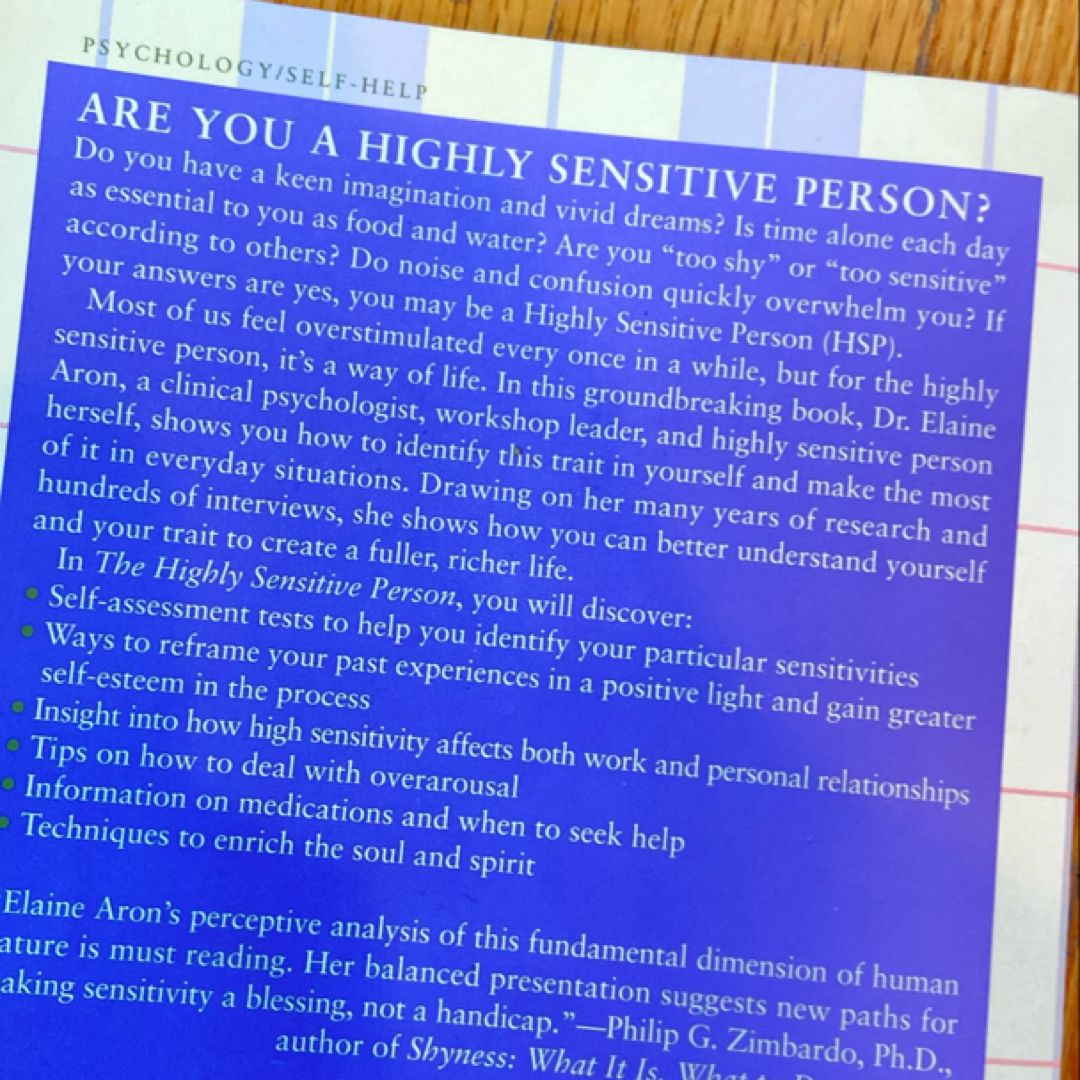 The Highly Sensitive Person