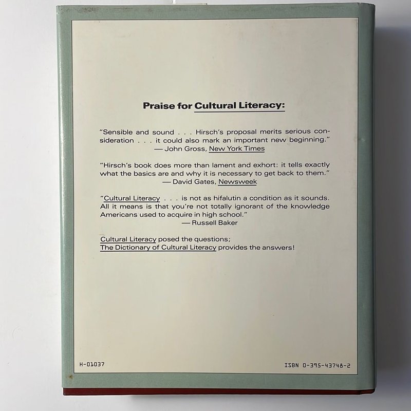 The Dictionary of Cultural Literacy