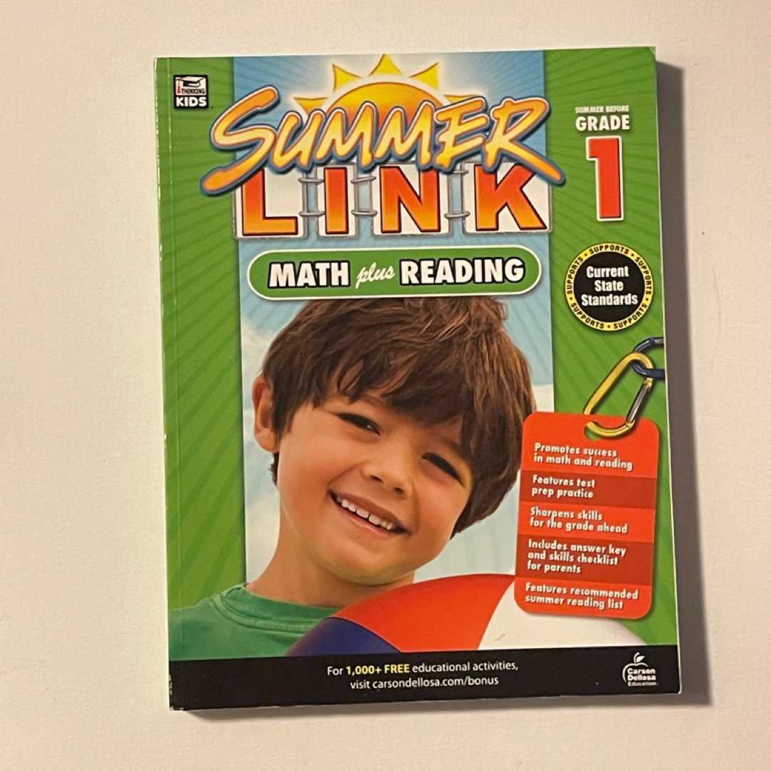 Summer Link Math Plus Reading Workbook