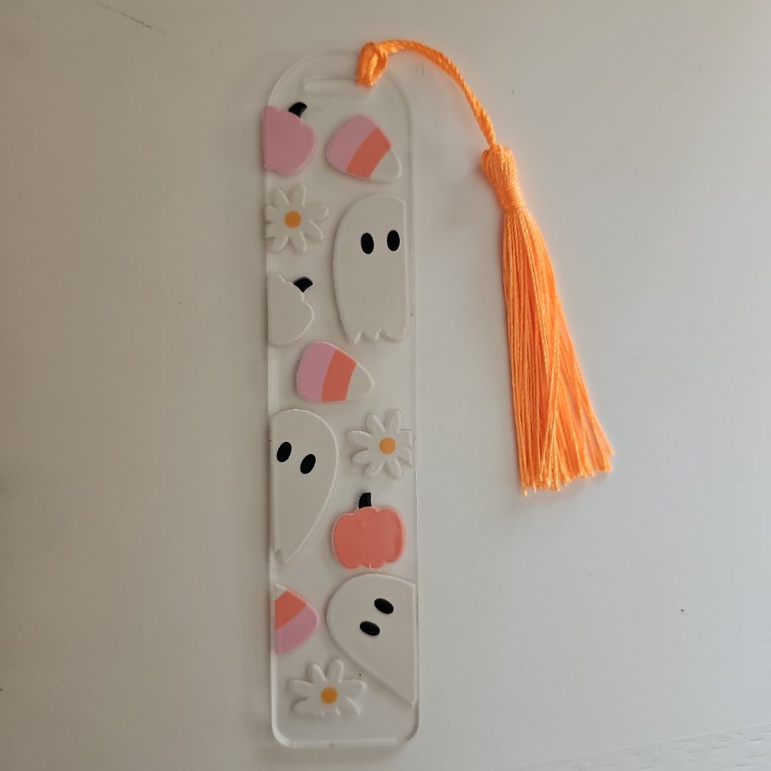 Fall Bookmark - Ghostie Pumpkin
