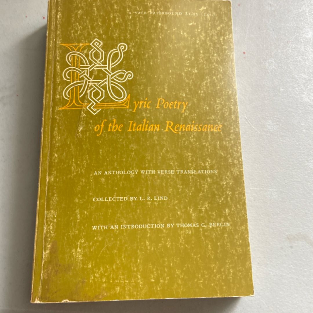 Lyric Poetry of the Italian Renaissance