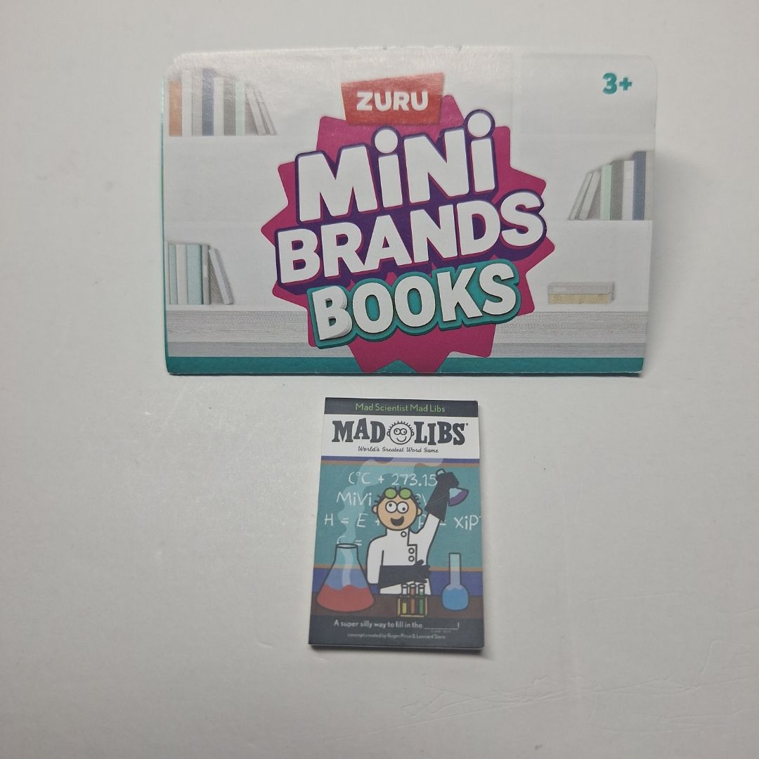 Mad Scientist Mad Libs from Mini Brands Books Series 1