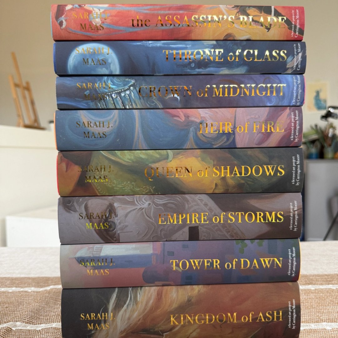 Throne of Glass dust jackets - Carrington Moore