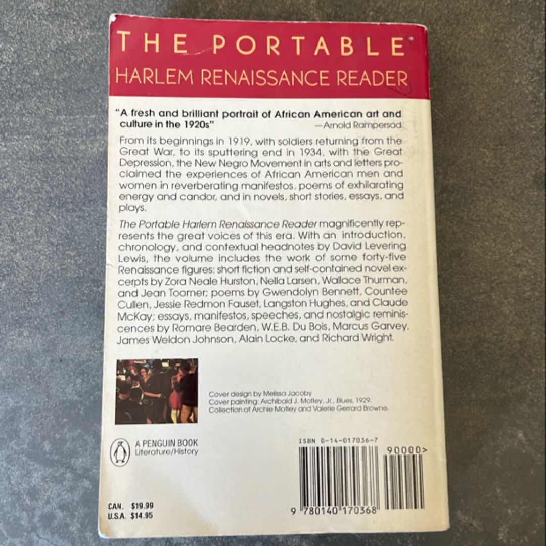 The Portable Harlem Renaissance Reader by David Levering Lewis