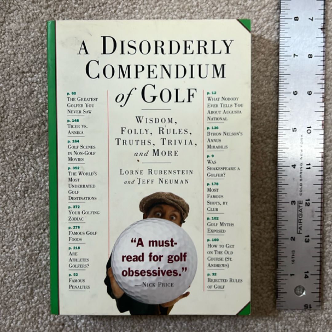 A Disorderly Compendium of Golf