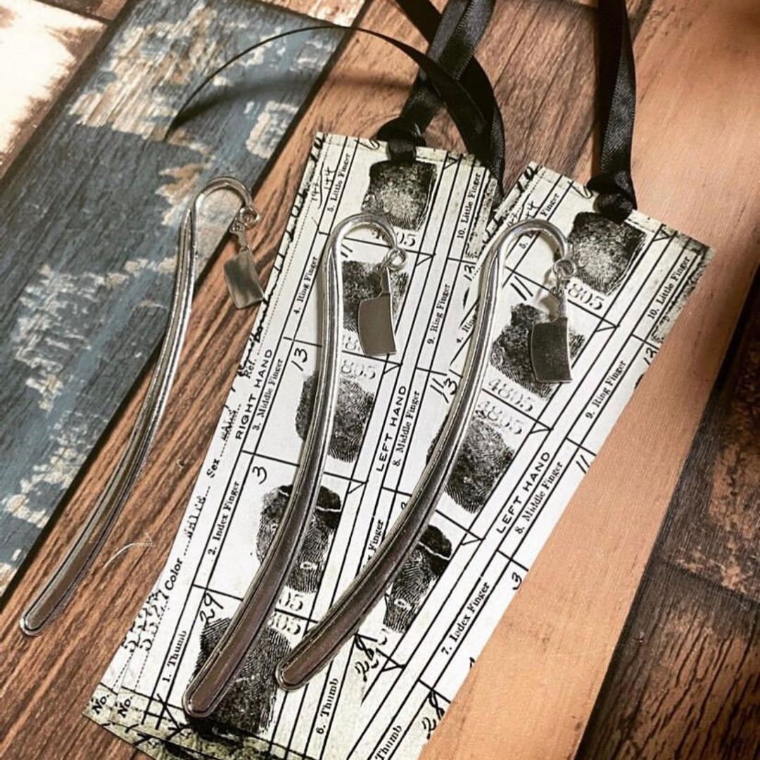 Horror Thriller Fingerprint Bookmark 