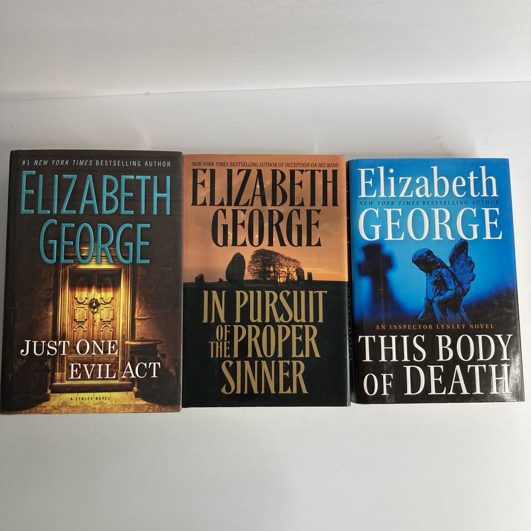 Bundle of 3 Elizabeth George Mystery Novels