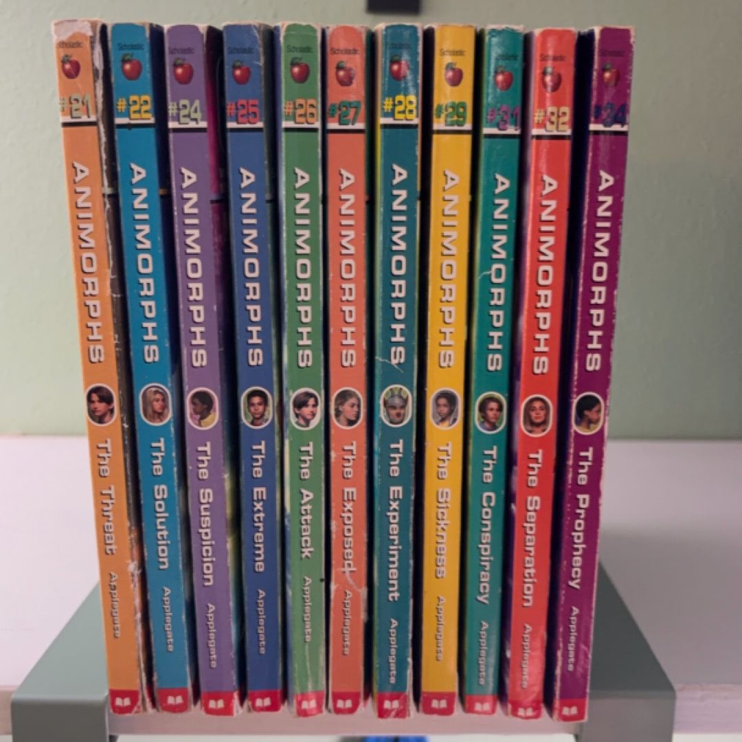 Animorphs 11-Book Mid-Series Expansion Bundle (#21, 22, 24-32, 34)