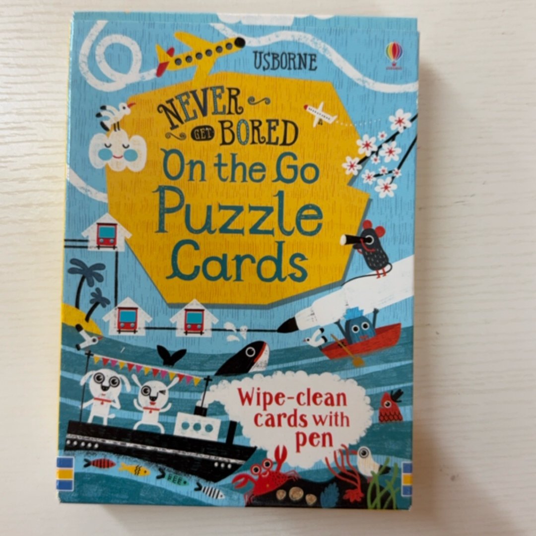 Never Get Bored: On the Go Puzzle Cards