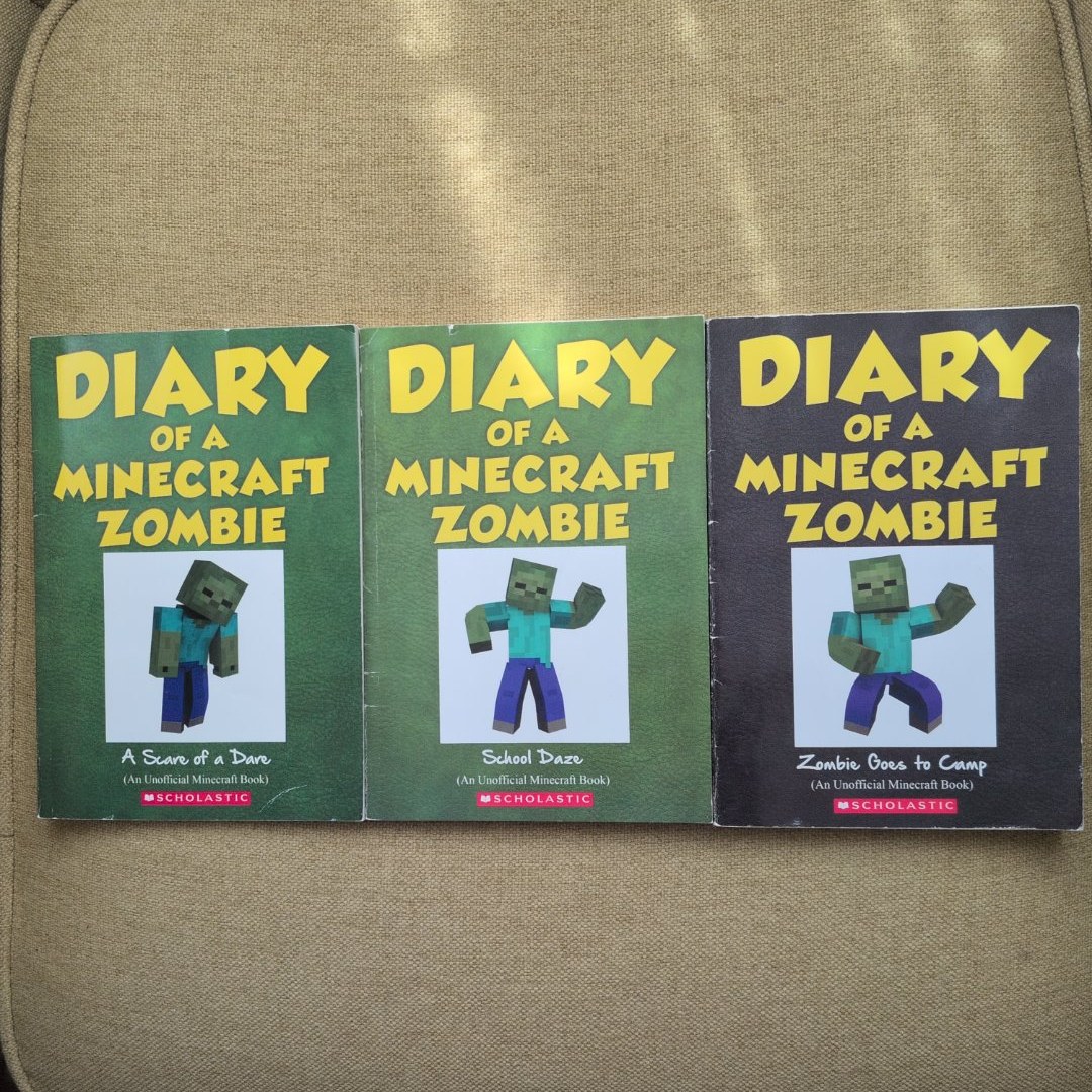 Diary of a Minecraft Zombie Bundle #1, 5 & 6: A Scare of a dare, School Daze, Zombie Goes to Camp