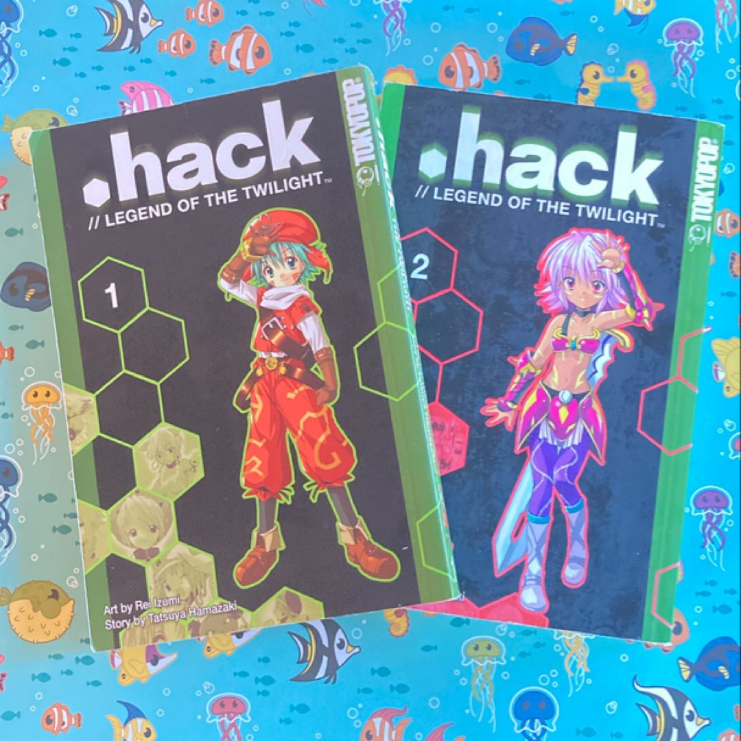 .hack Legend of Twilight volume 1 & 2 (first printings)