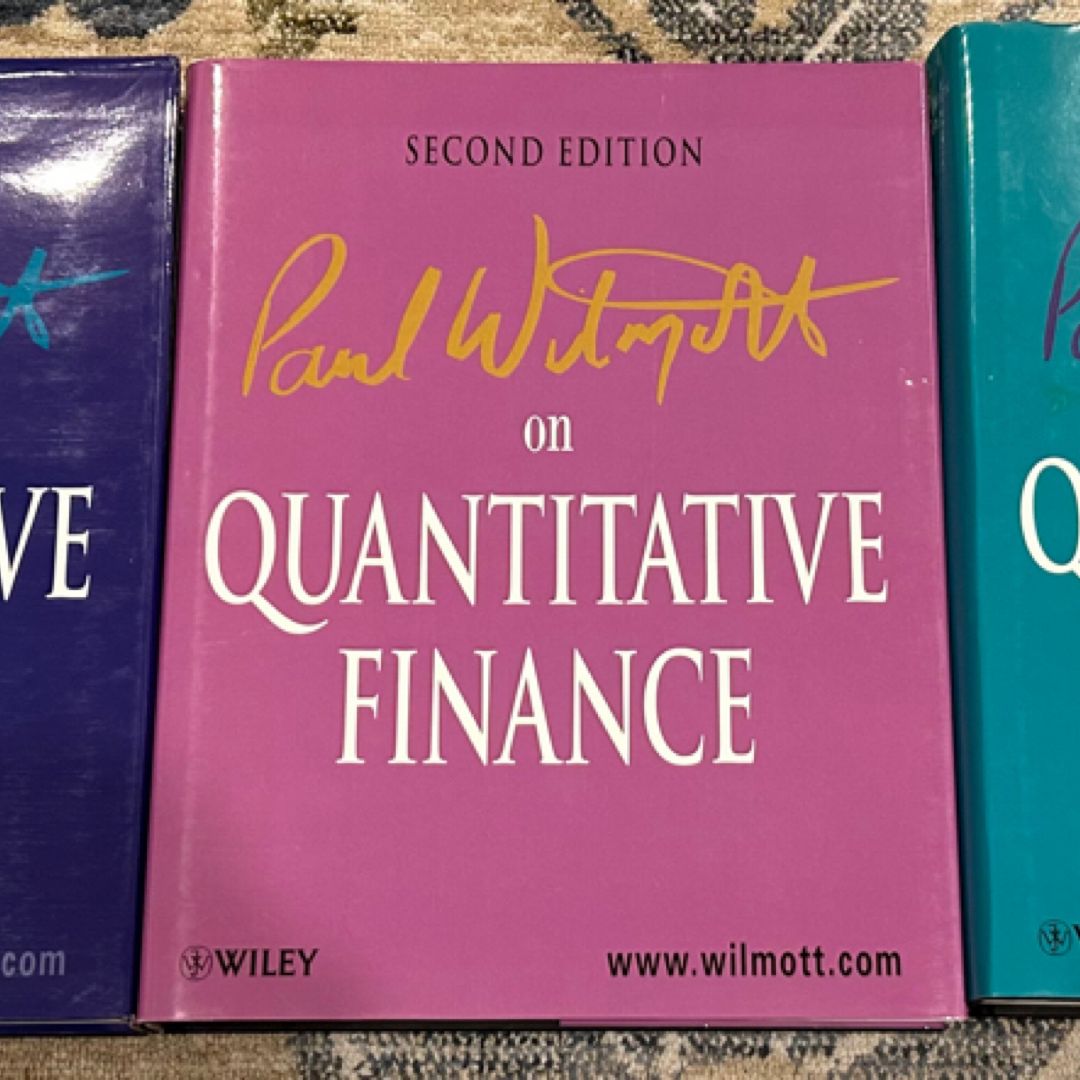 語学+参考書 Paul Wilmott on Quantitative Finance Paul Wilmott on Quantitative Finance, 3 Volume Set, 2nd Edition