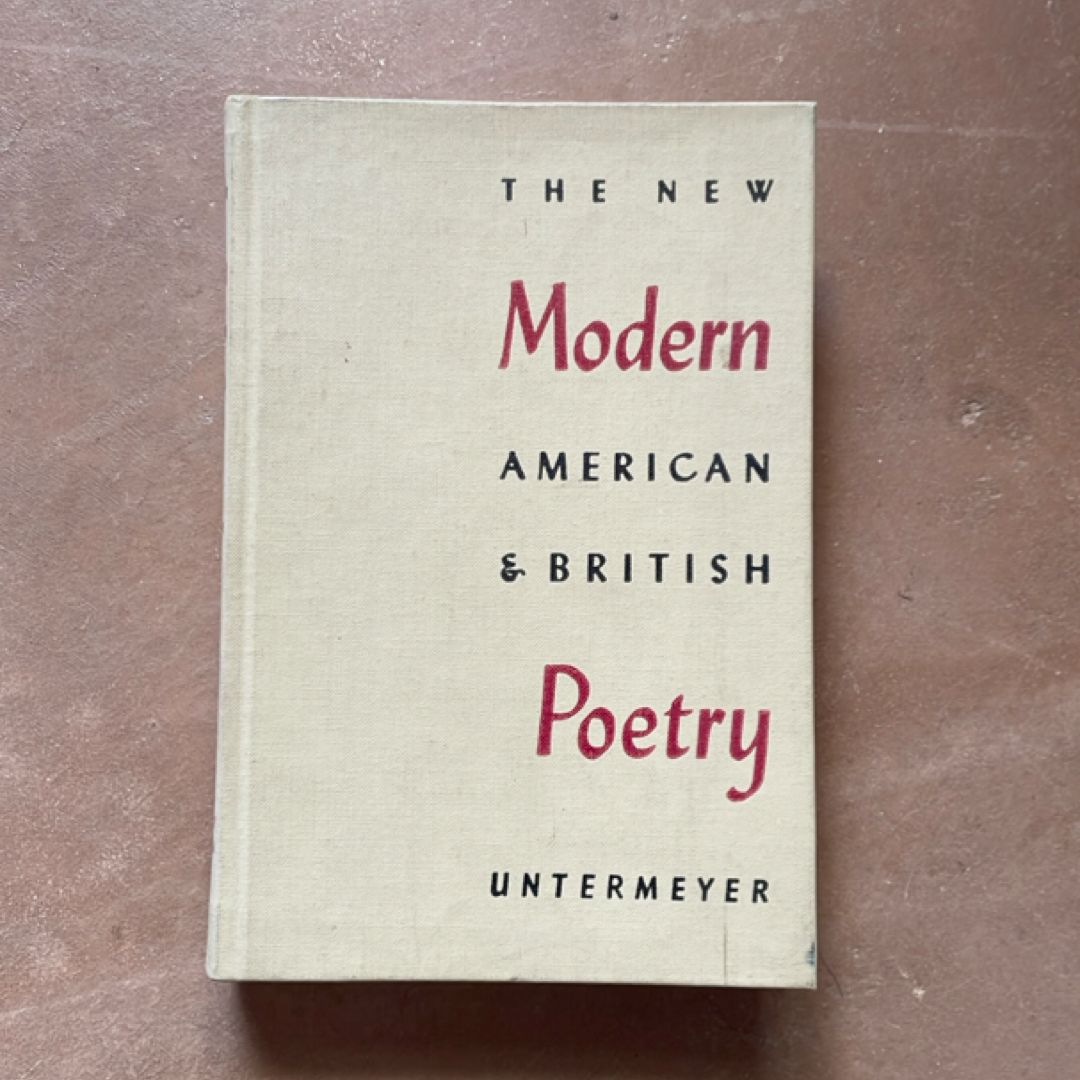 The New Modern American & British Poetry