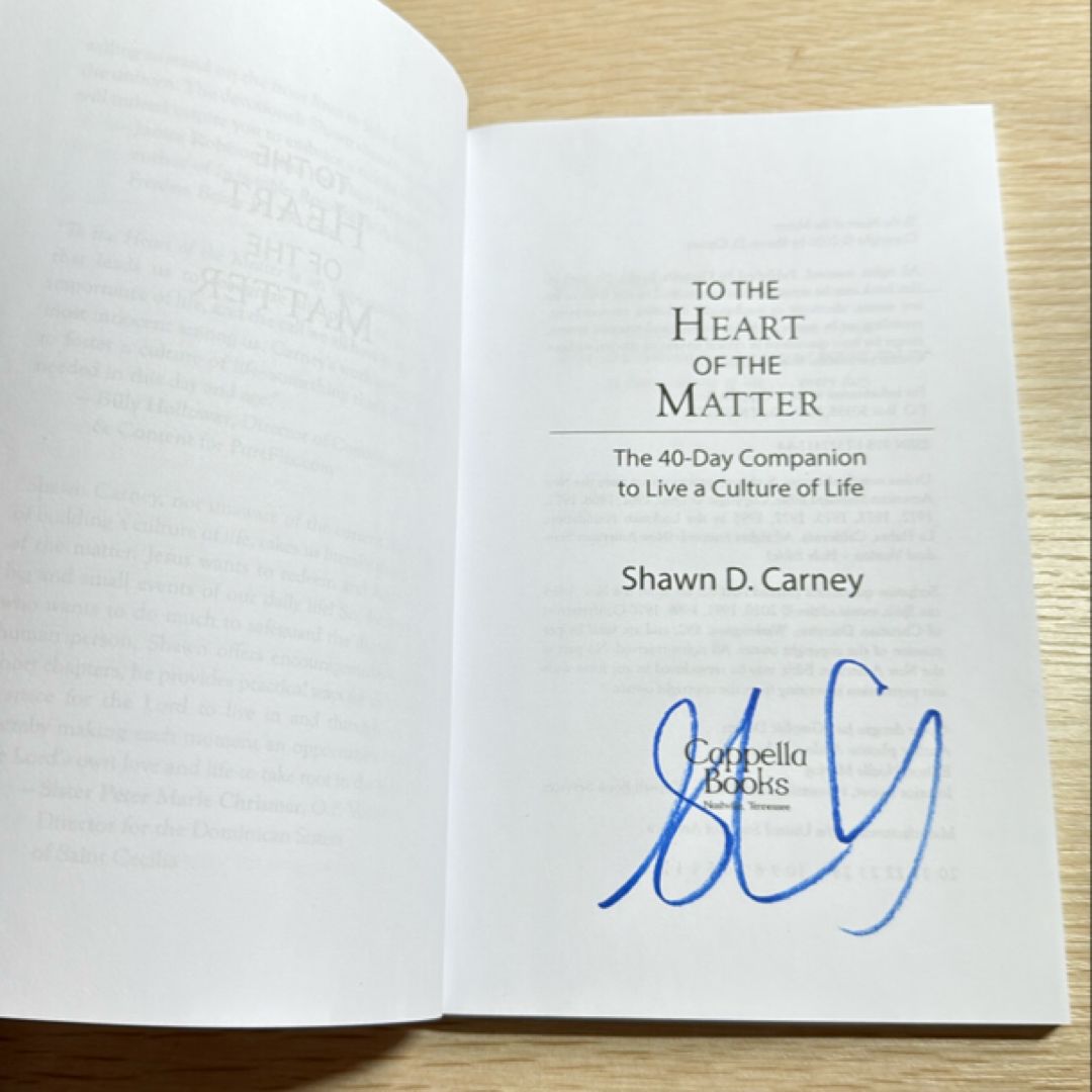 To the Heart of the Matter