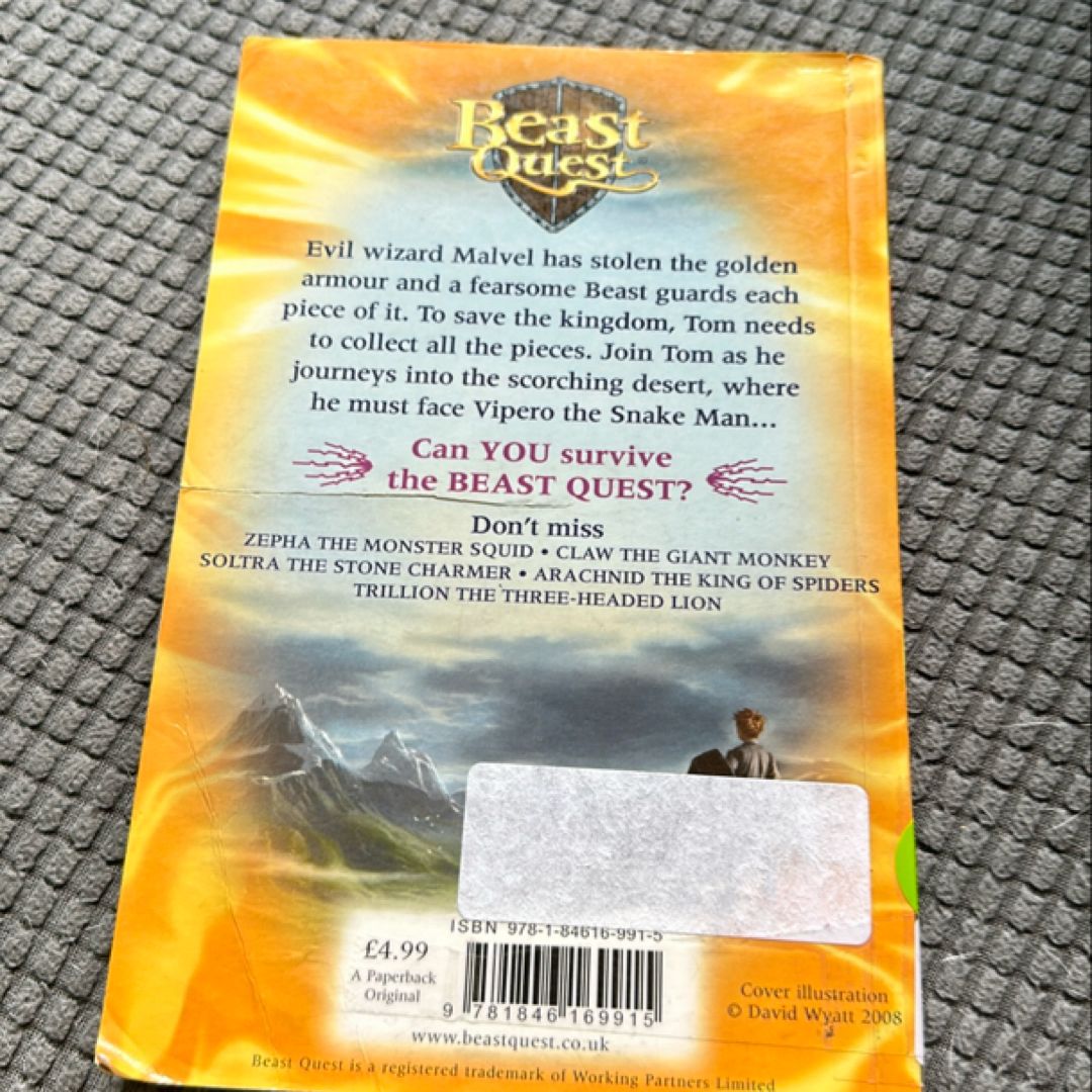 Beast Quest #10: The Golden Armour