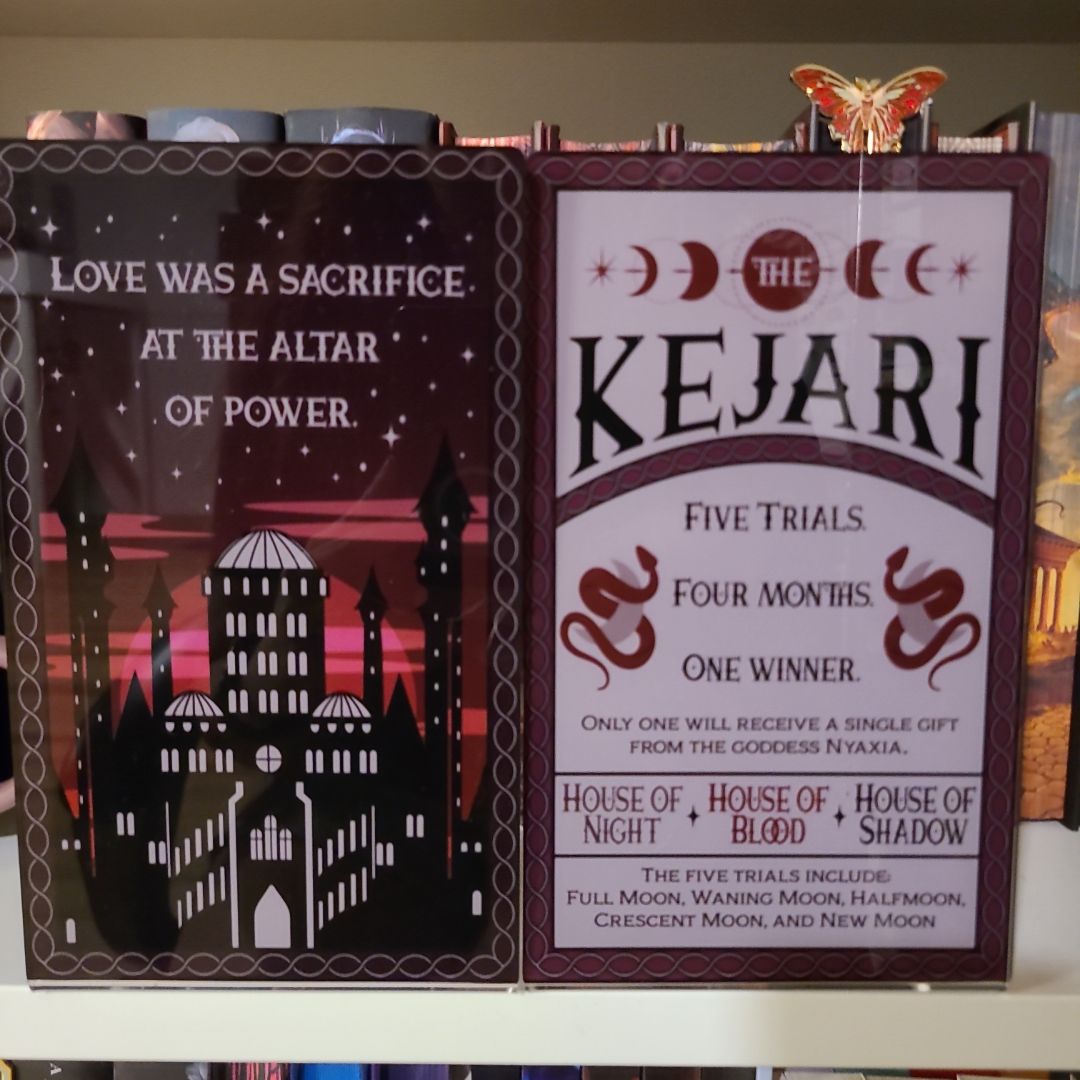 The Serpents and the Wings of Night Bookish Box book ends 