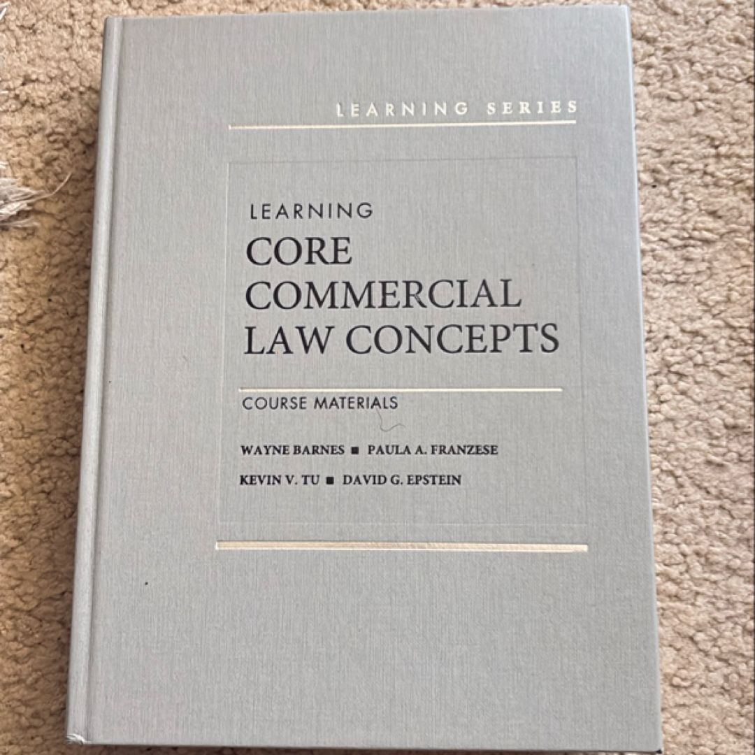Learning Core Commercial Law Concepts