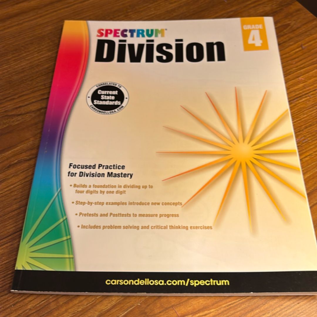Division Workbook, Grade 4