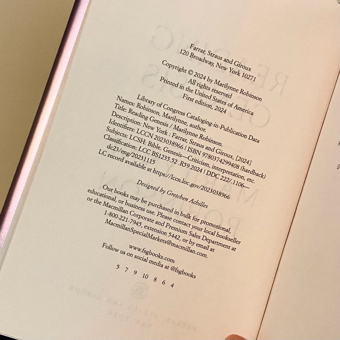 Reading Genesis