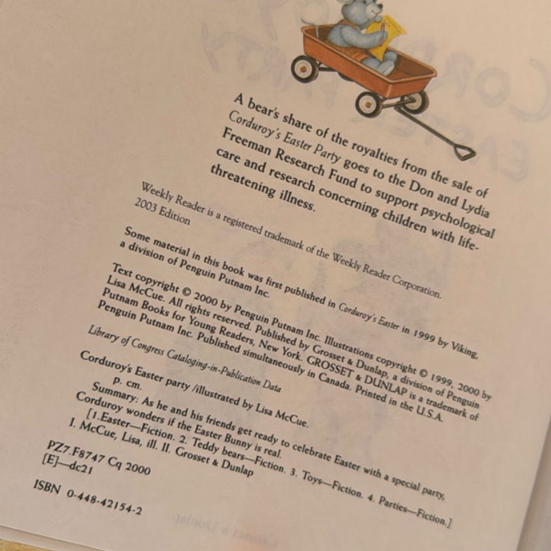 Corduroy’s Easter Party