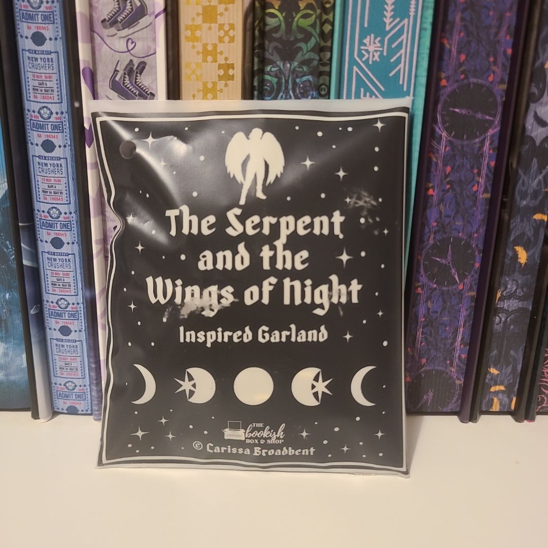 The Serpent and the Wings of Night inspired garland