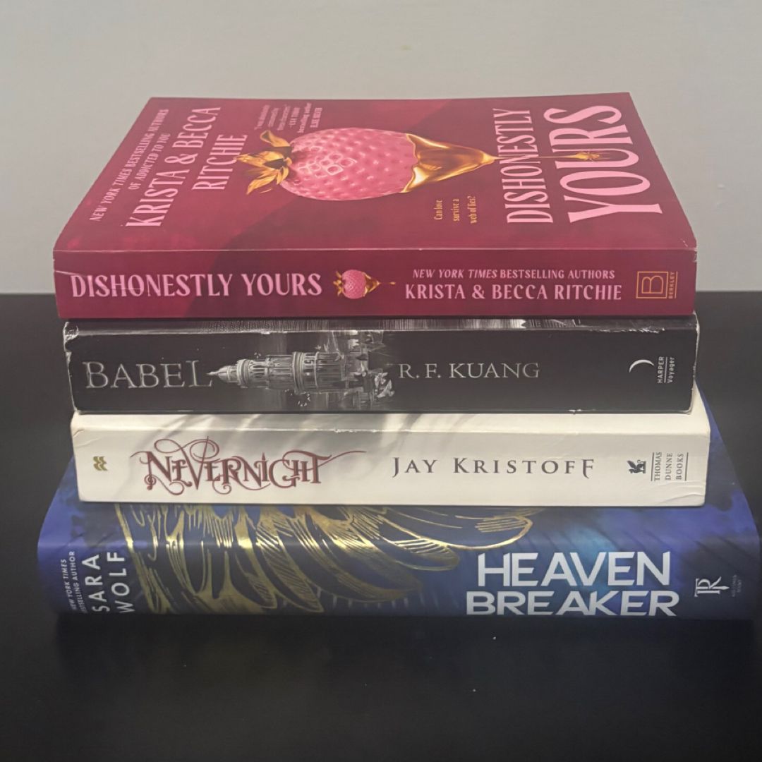 🔥 BookTok Bundle: Dishonestly yours, Nevernight, Babel + Heavenbreaker Special Ed!