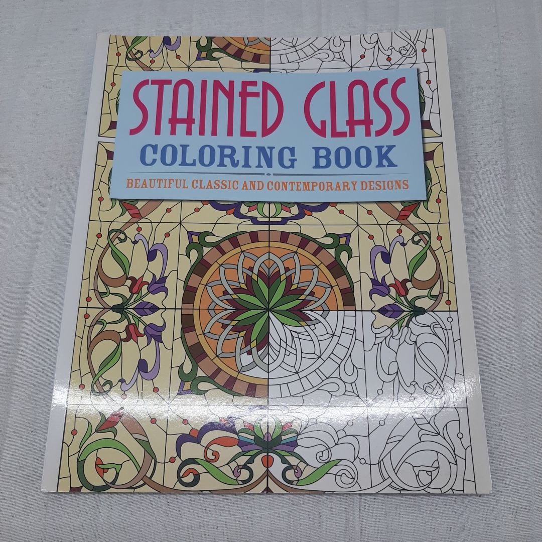 Stained Glass Coloring Book