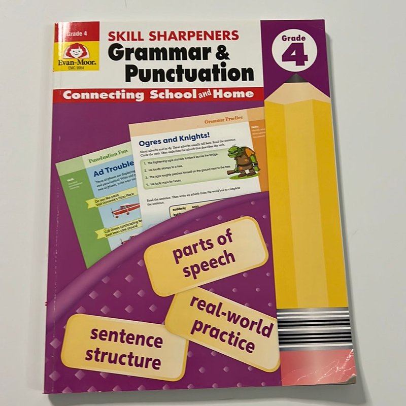 Skill Sharpeners Grammar and Punctuation, Grade 4 by Evan-Moor ...