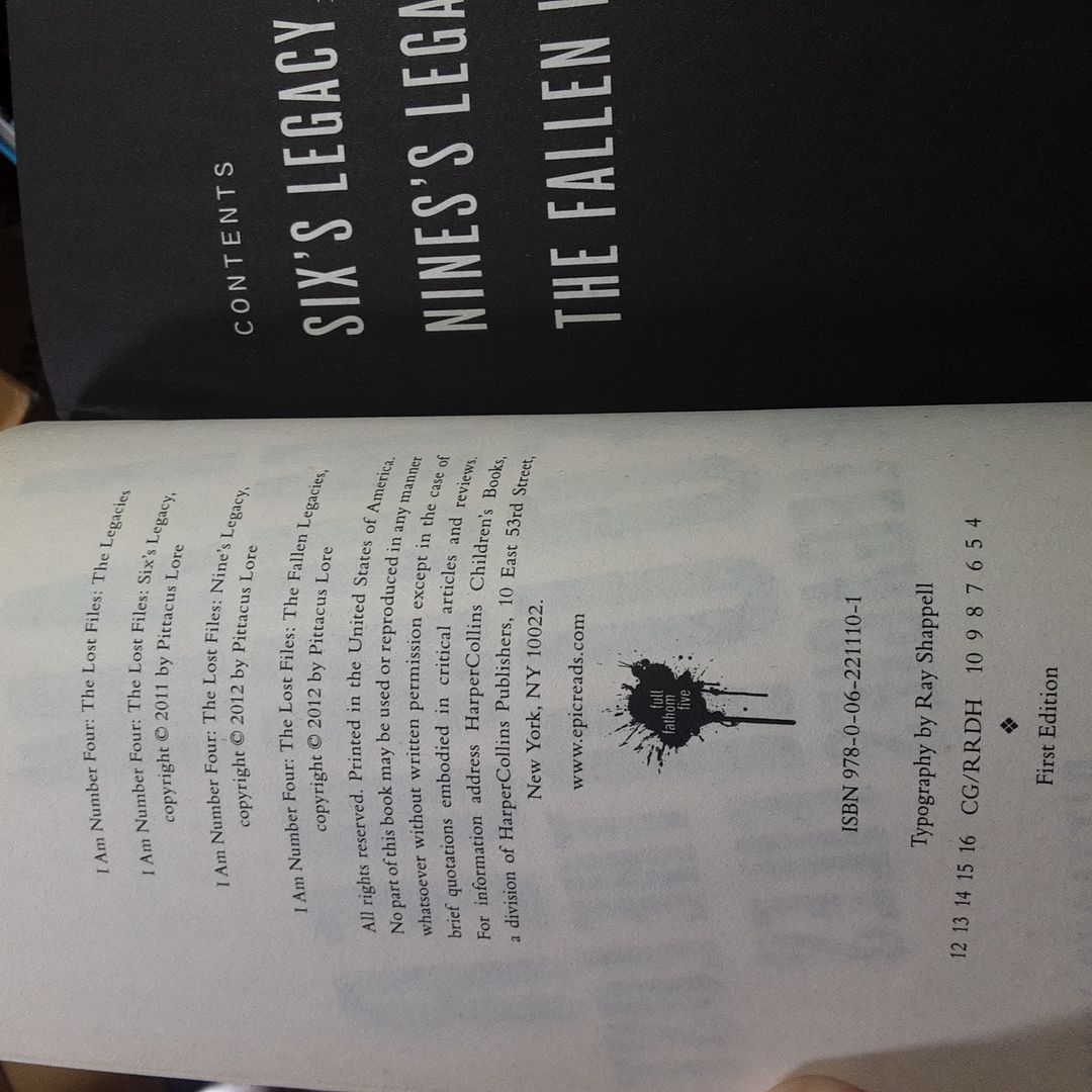 I Am Number Four: the Lost Files: the Legacies