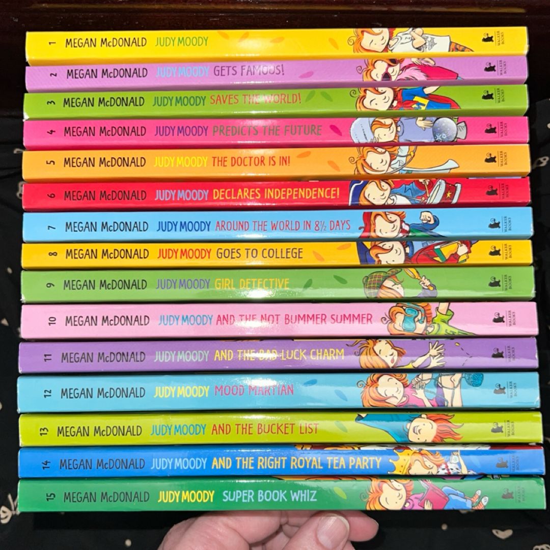 Judy Moody 15 Books Collection Box Set By Megan McDonald(1-15 Books)(Judy Moody, Get Famous!, Saves The World!, Predicts The Future, The Doctor is In!, Declares Independence! & More)