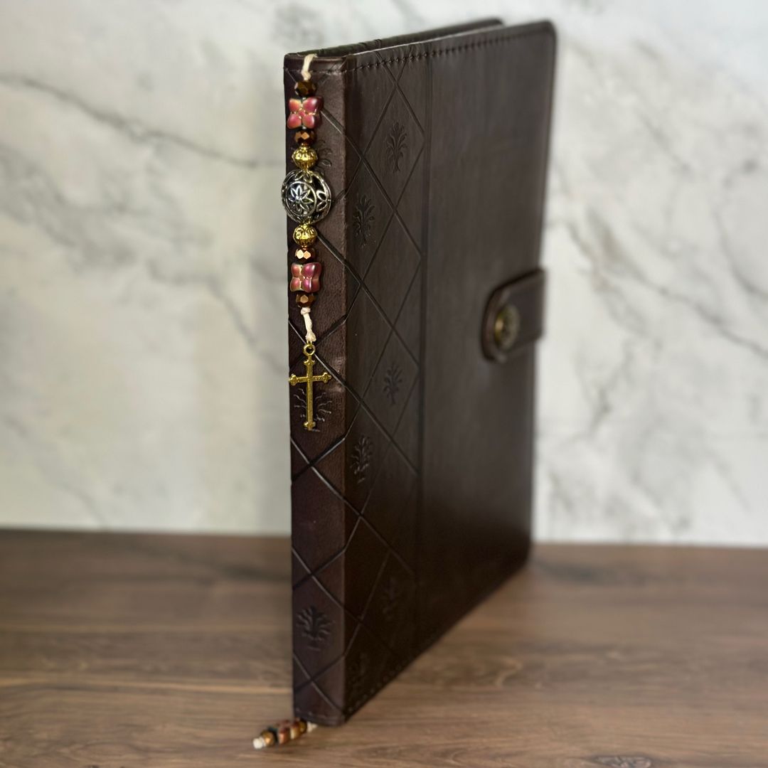 Gold Cross Bead Bookmark