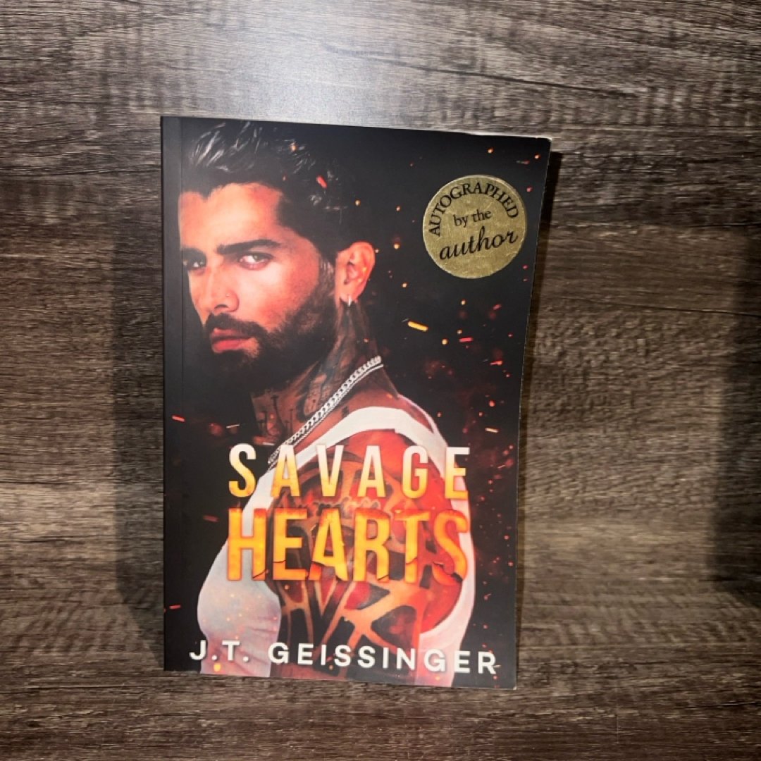 OOP Savage Hearts SIGNED by J.T. Geissinger