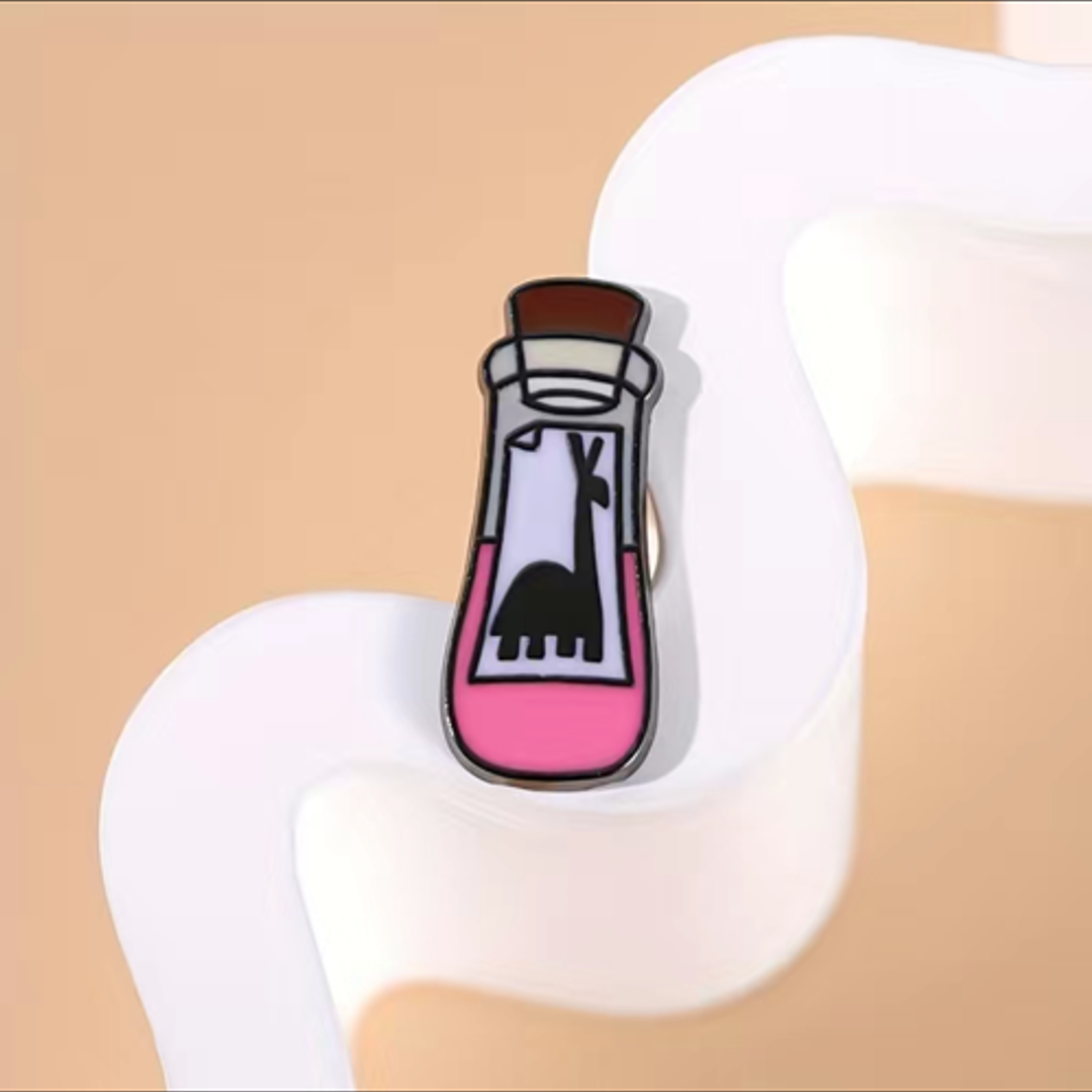 Emperors new groove enamel pin