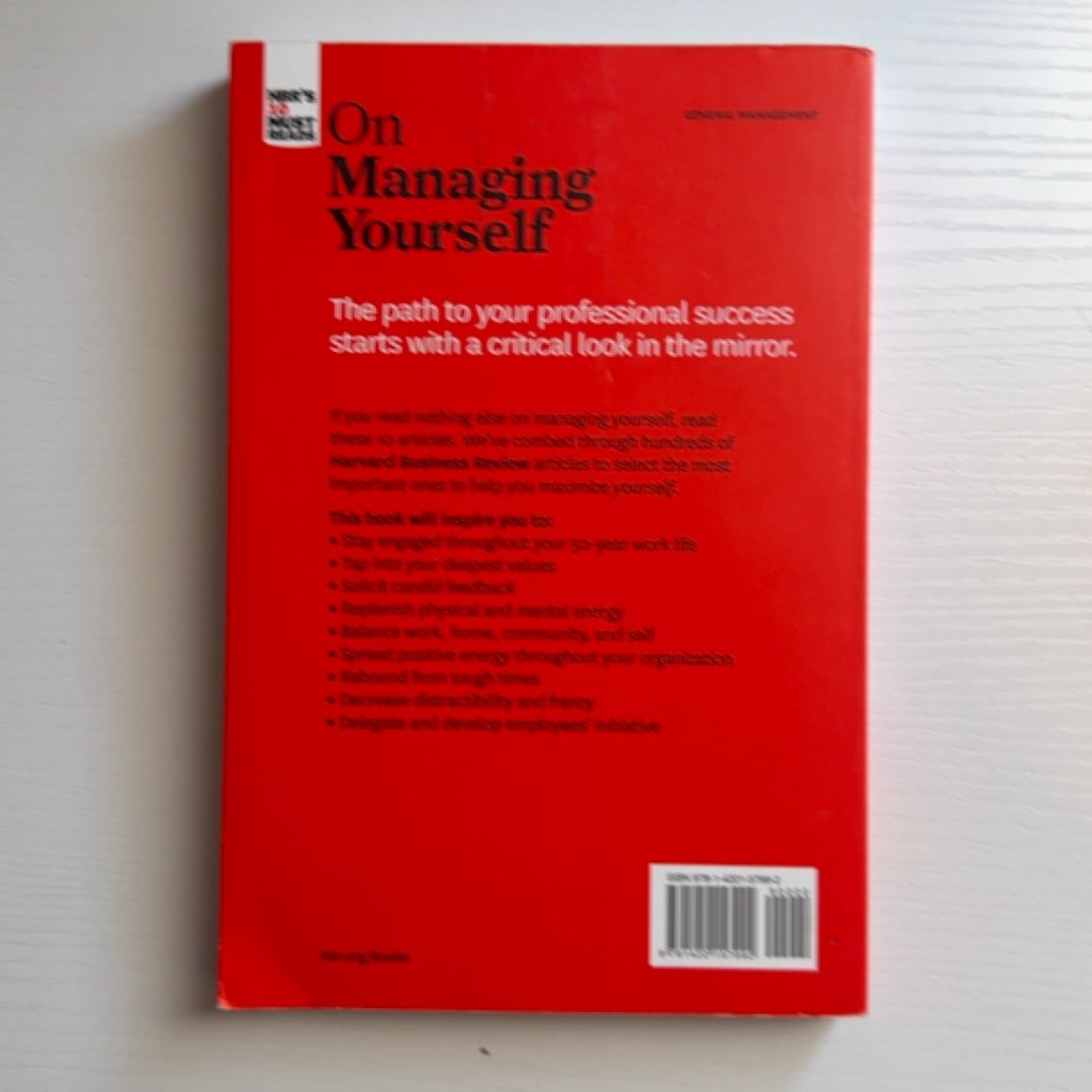 HBR's 10 Must Reads on Managing Yourself (with Bonus Article How Will You Measure Your Life? by Clayton M. Christensen)