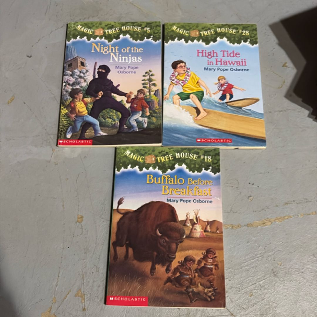 Magic Tree House Books 5, 18, and 28