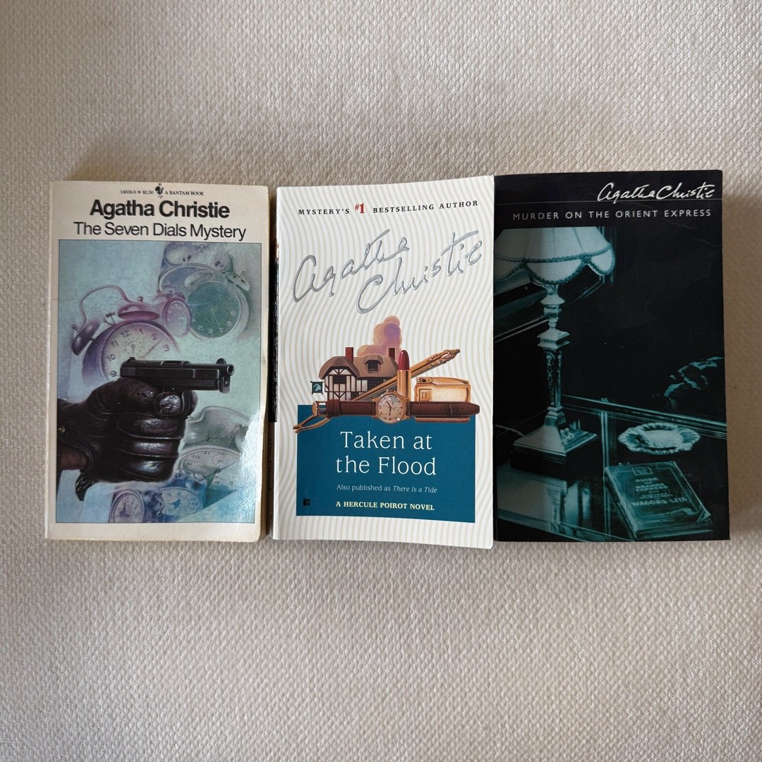 Agatha Christie Mystery Book Bundle – 3 Books / Hercule Poirot