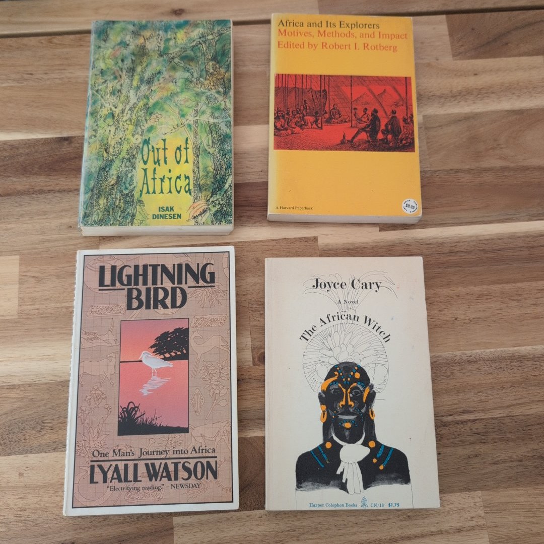 Lot of 4: Lightning Bird & Out of Africa & The African Witch & Africa and Its Explorers 