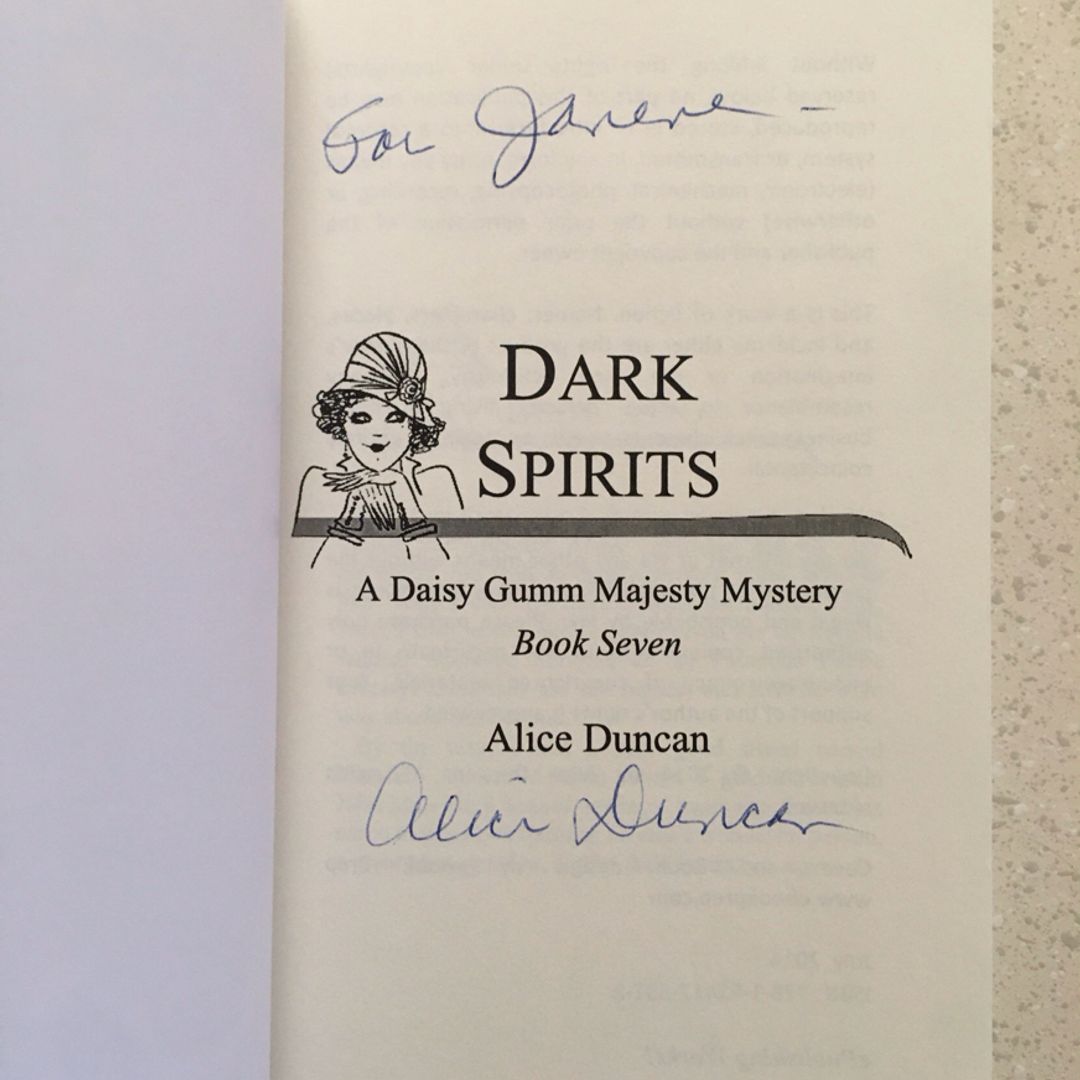 SIGNED ~ Dark Spirits (A Daisy Gumm Majesty Mystery, Book 7)