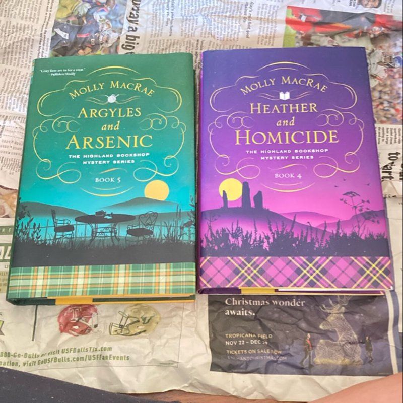 The Highland Bookshop Mystery Series: Book Lot of 2