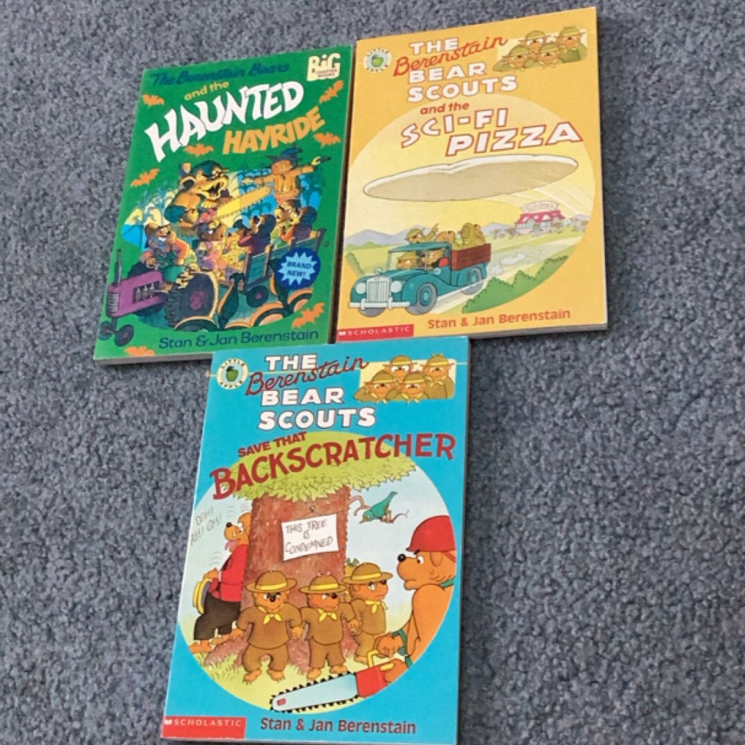 Lot of 3 The Berenstain Bear Scouts Chapter Books