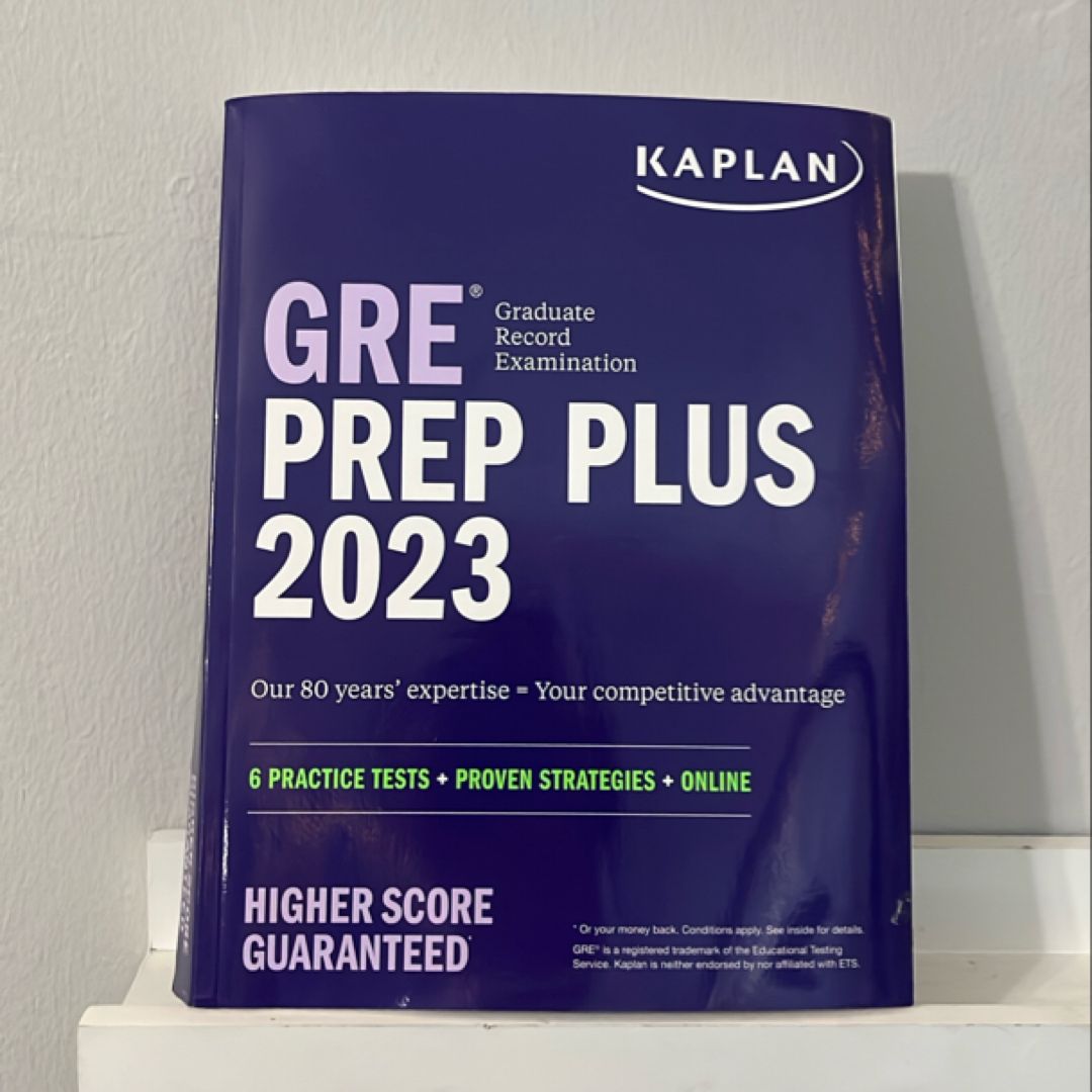 GRE Prep Plus 2023, Includes 6 Practice Tests, 1500+ Practice Questions + Online Access to a 500+ Question Bank and Video Tutorials
