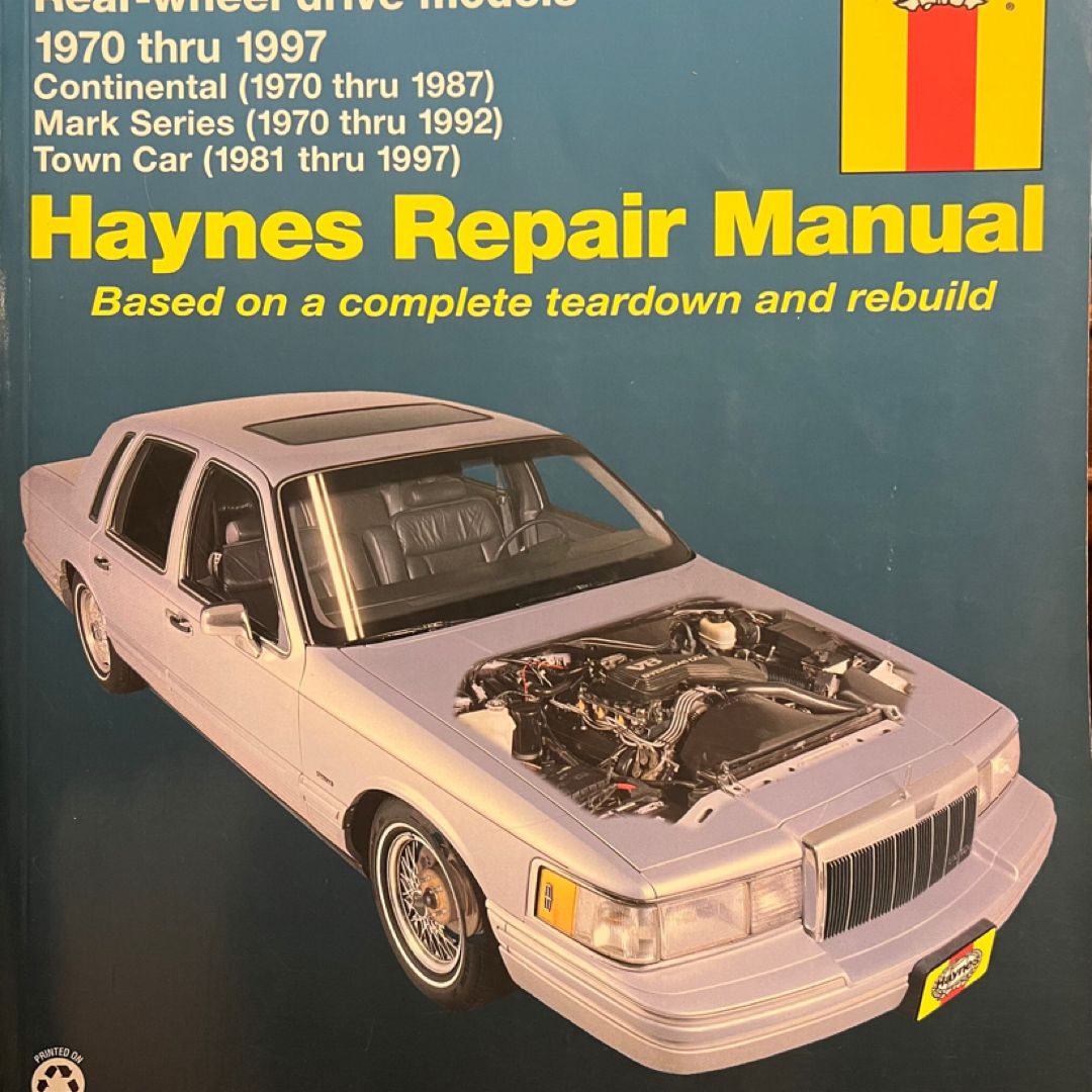 Lincoln Rear-Wheel Drive Models 1970-97