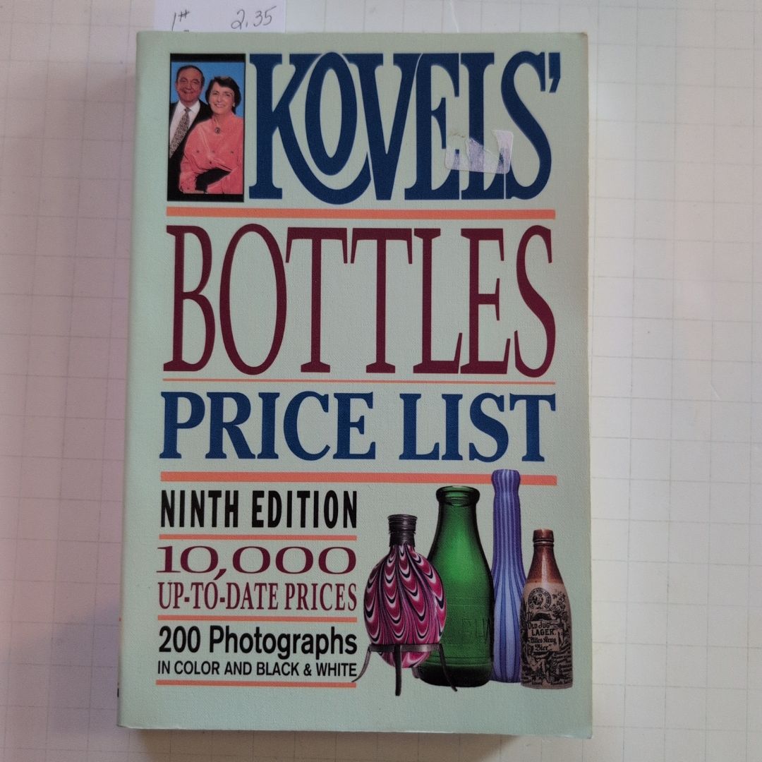Kovels' Bottles Price List
